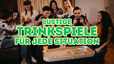 Lustige Trinkspiele für jede Situation - Freunde lachen beim Spielen